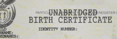 Why My South African “Unabridged Birth Certificate” No Longer Says “Unabridged”