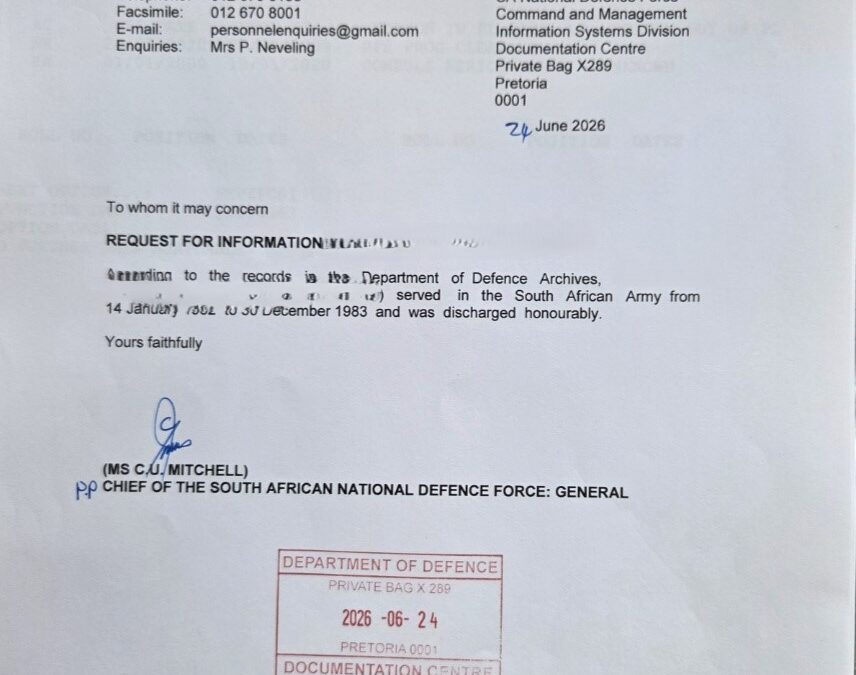 Why the United States Is Increasingly Requesting Full SANDF Service Records from South African Immigration Applicants